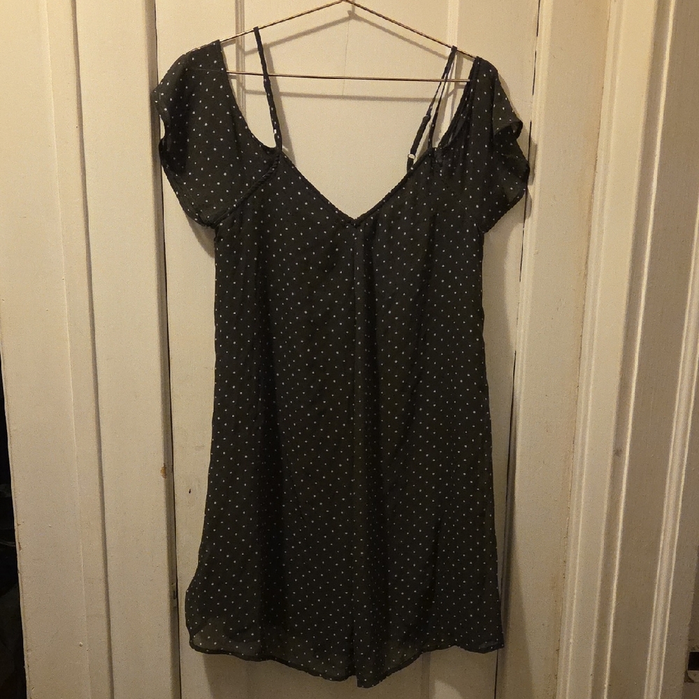 Abercrombie & Fitch Black Dress with White Dots
